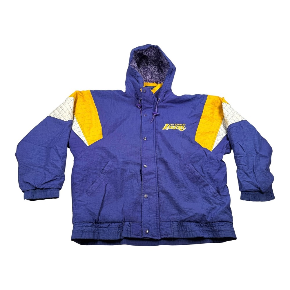 Vintage Los Angeles Lakers Jacket Mens Large Purple NBA Basketball Starter 90s